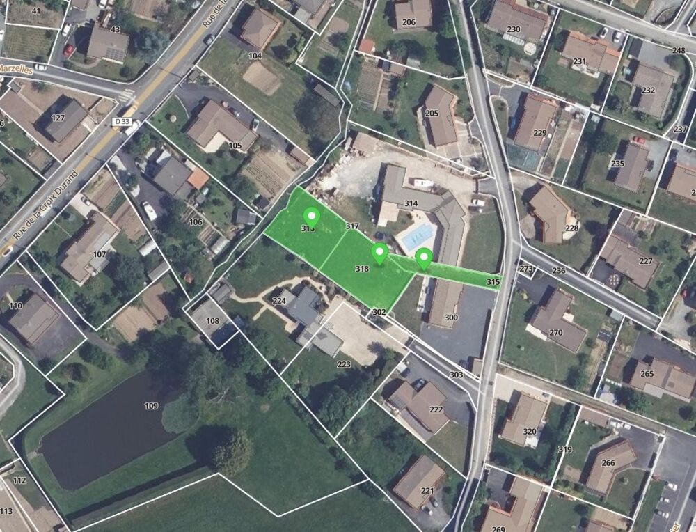 Vente Terrain Constructible borné et clos. Cerizay