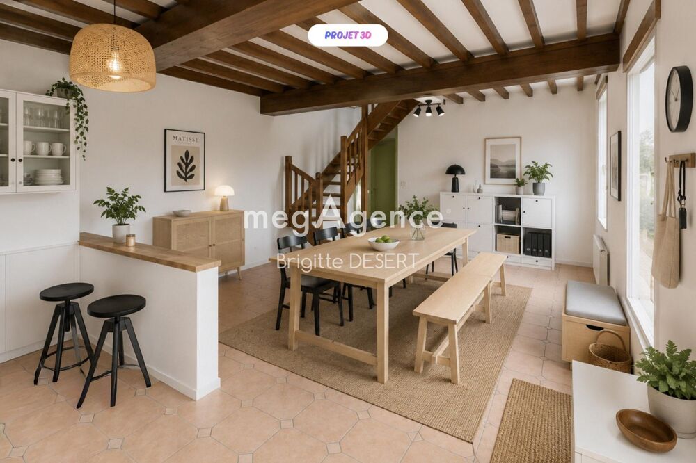 Maison 4 chambres dont une de plain-pied.