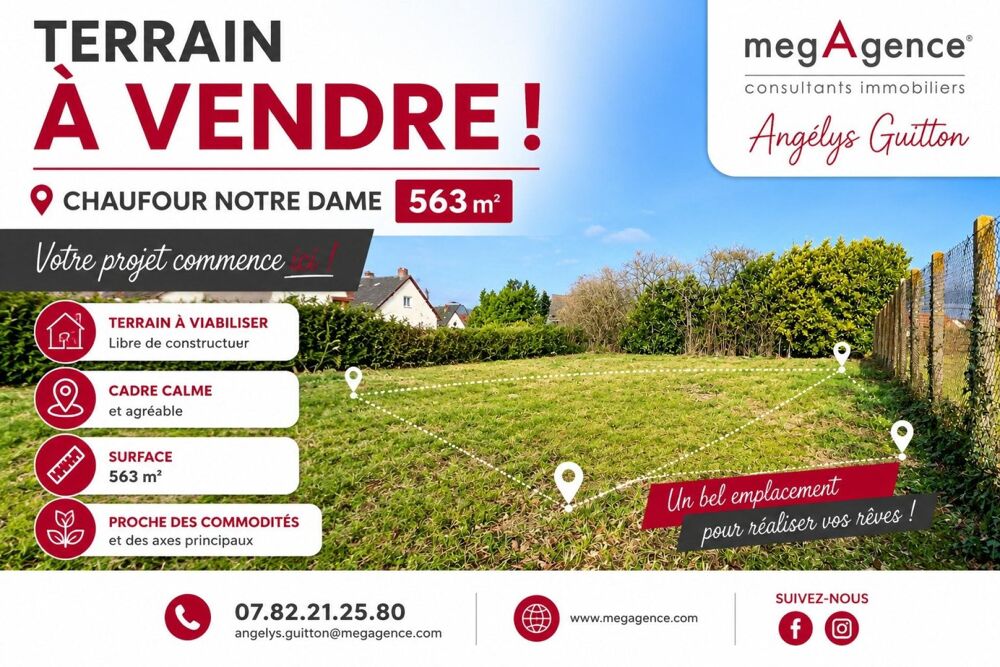 Vente Terrain Chaufour-Notre-Dame – Terrain constructible de 563 m² Chaufour-notre-dame