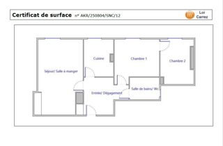  Appartement � vendre 3 pi�ces 51 m�