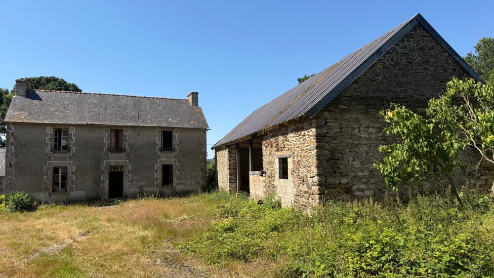 -Fermette avec parcelle agricole au calme à la campagne à 10 minutes de PONTIVY