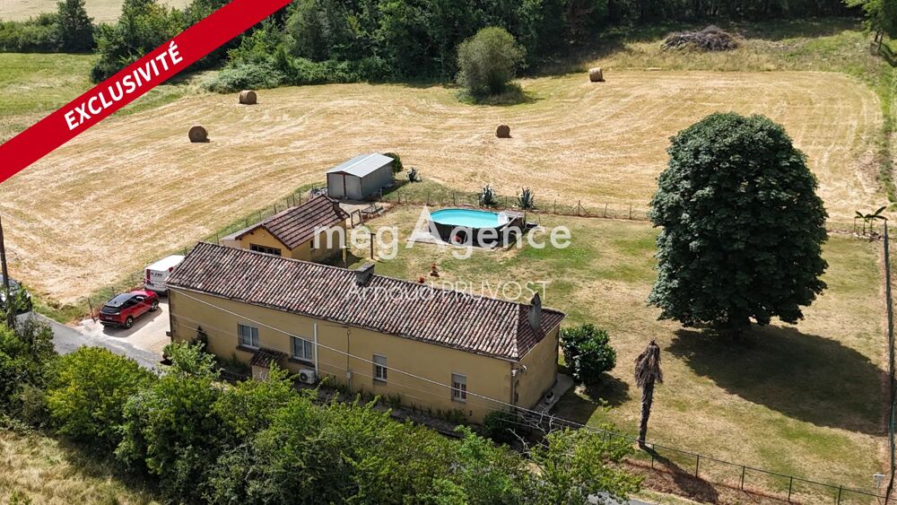 Maison de plain-pied, 2 chambres avec terrain