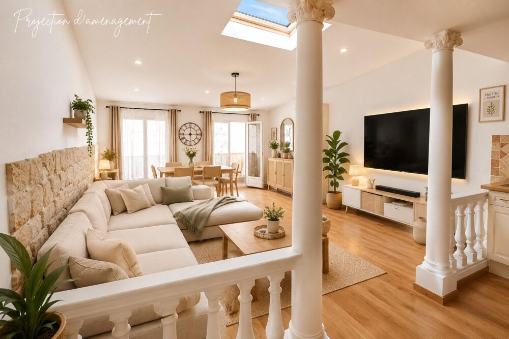 Vente Appartement T3 duplex atypique 85 m² – Centre-ville Fréjus - sans charges de copropriété Frejus