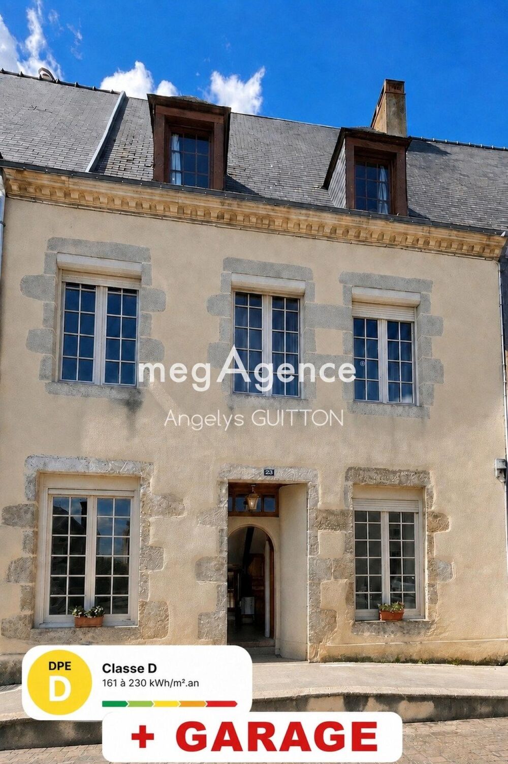 Vente Maison Maison de bourg avec garage de 60 m² – 25 minutes du Mans Beaumont-sur-sarthe