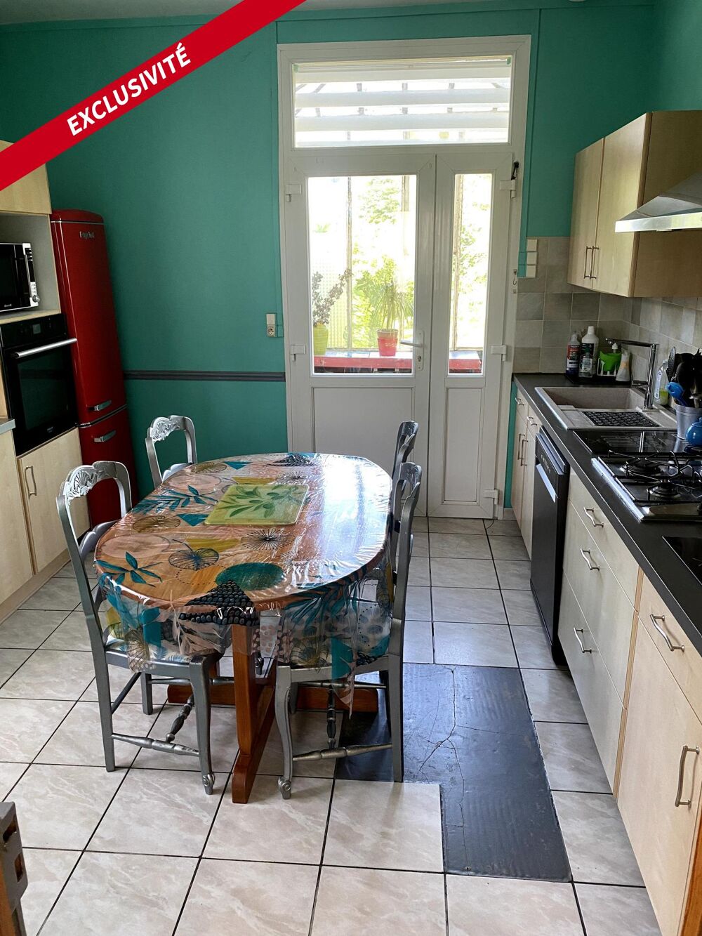 Maison 4 chambres, sous-sol, jardin clos