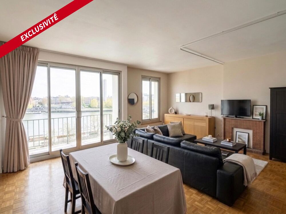RARE - VUE PANORAMIQUE SUR LA SEINE & EMPLACEMENT DEXCEPTION