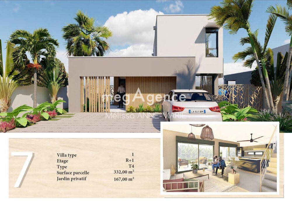 Vente Maison Villa T4 (lot n°7) moderne avec jardin – Baie-Mahault Baie-mahault