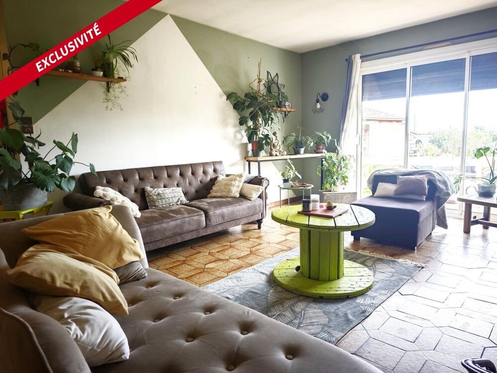 Vente Maison Montech , villa T5 +bureau + mezzanine  de 149m² avec sa parcelle verdoyante de 1580m² + T2 mansardé avec entrée indépendante . Montech