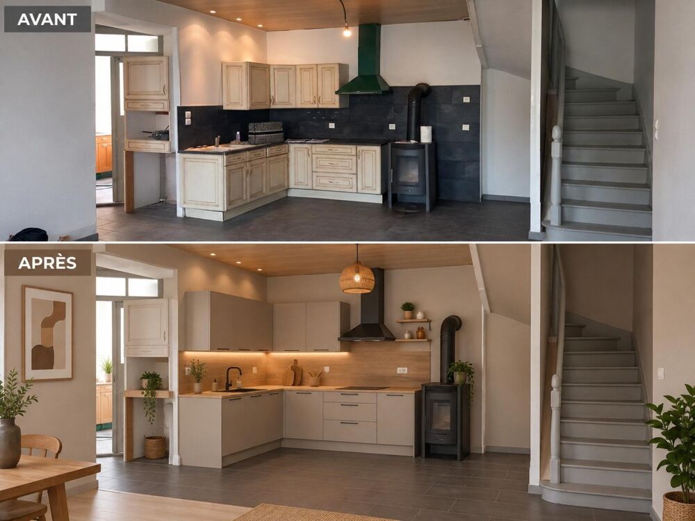 Maison de ville 5 pièces  90 m²  Rives dAndaine - 48 500 €