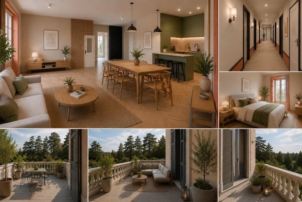 Plateau à aménager  Château de Cuzieu  126 m² + terrasse 45 m²