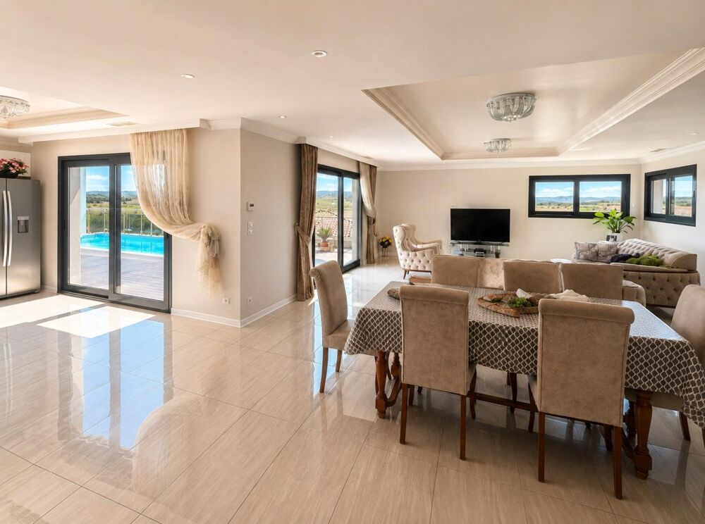 Villa contemporaine  piscine & vue dégagée.