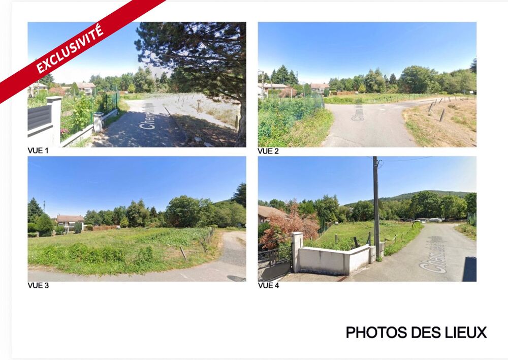 Vente Terrain À VENDRE – TERRAIN CONSTRUCTIBLE DE 630 m² – FIRMINY <Possibilité d'acheter un deuxième terrain attenant de 940m2) Firminy