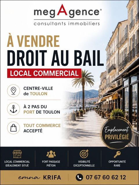   DROIT AU BAIL – Local commercial – Toulon Centre 