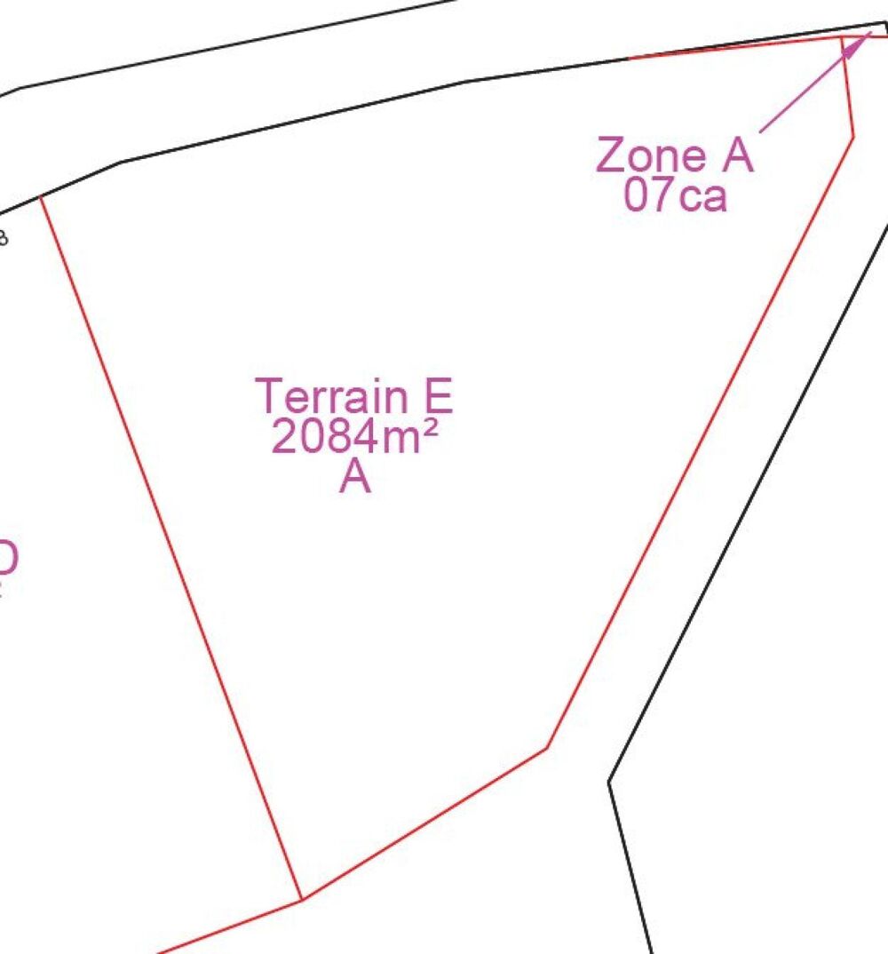 Vente Terrain TERRAIN CONSTRUCTIBLE 2084 m2 environ Beaussault