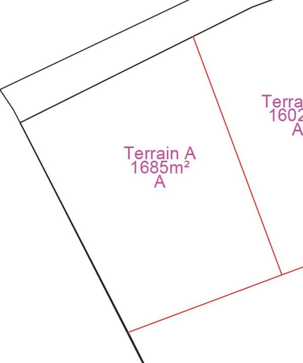 Vente Terrain TERRAIN CONSTRUCTIBLE 1685 m2 Beaussault