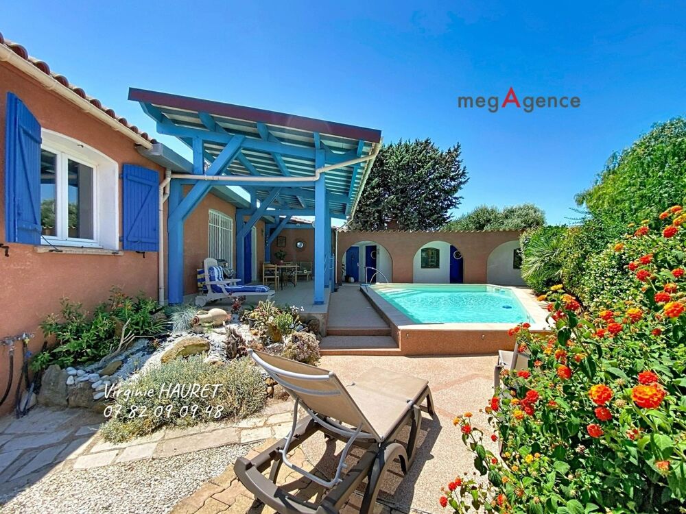 Vente Maison MAISON 113m² - PLAIN PIED - 3 CHAMBRES - GARAGE - PISCINE Salles-d'aude