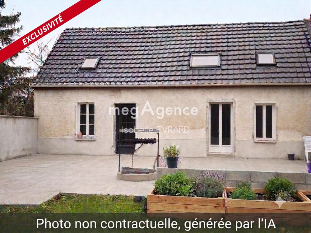 3 chambres, rangements, jardin.