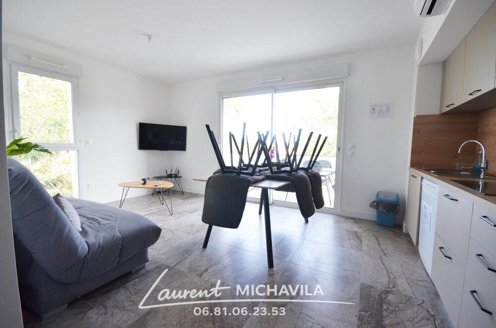 Location Appartement T3 premiuim de 55m2 avec terrasse - Accès direct Plage 200m - 1040€ Vias