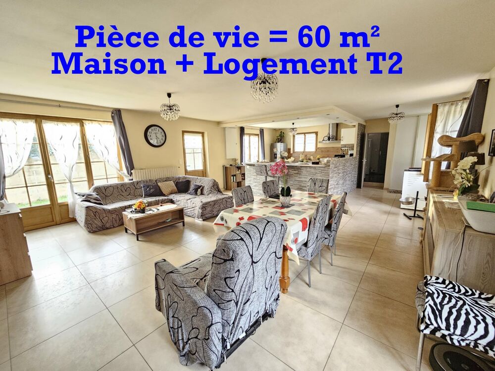 Maison + logement T2 dans un environnement TRES CALME - A DECOUVRIR SANS TARDER