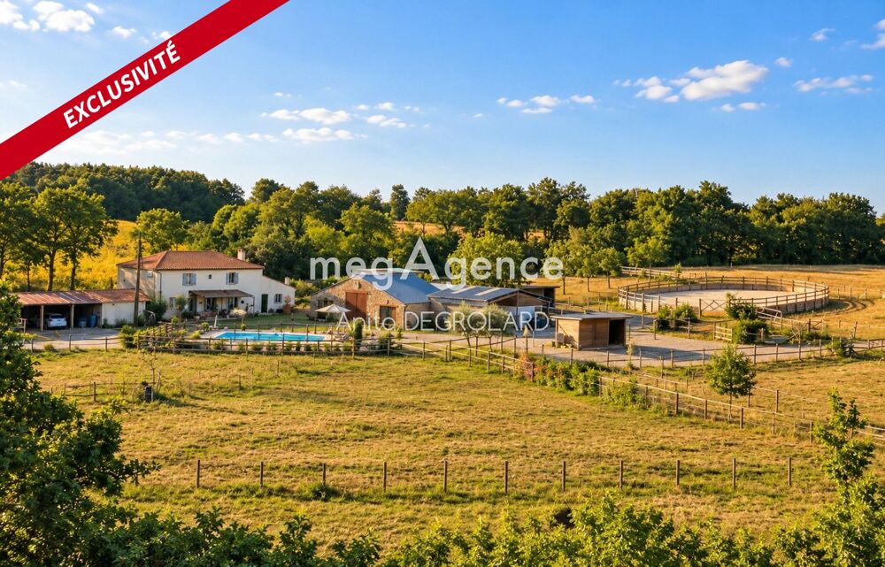 PROPRIÉTÉ ÉQUESTRE  4 HECTARES ATTENANTS  5 CHAMBRES  RIVES DE LYON