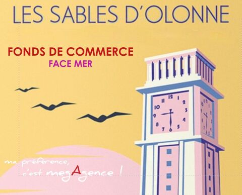 FONDS DE COMMERCE BAR/BRASSERIE FACE MER LES SABLES D'OLONNE 657000 85100 Les sables-d'olonne