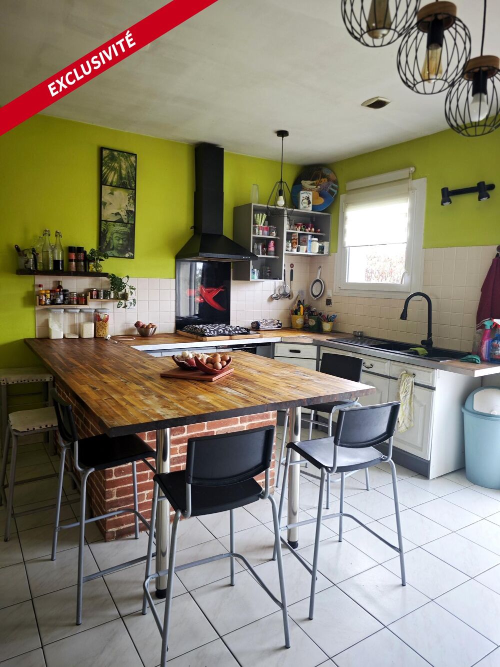 Vente Maison Montech , villa T5 +bureau + mezzanine  de 149m² avec sa parcelle verdoyante de 1580m² + T2 mansardé avec entrée indépendante . Montech