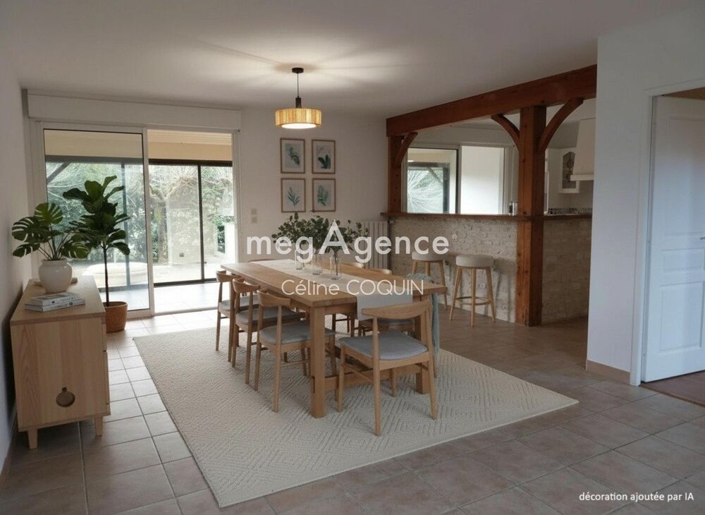Vente Maison Maison de plain-pied 120 m² – 3 chambres – Garage – Terrain 1 114 m² – Fort potentiel d'évolution Montendre
