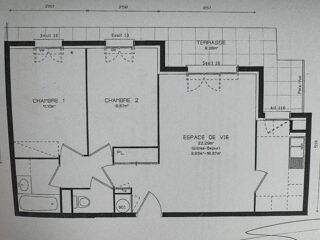  Appartement � vendre 3 pi�ces 55 m�