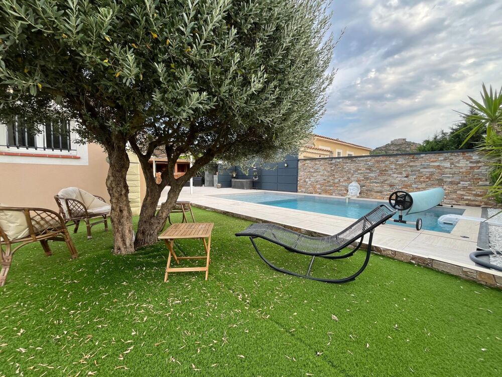 St Victor La Coste- Maison T5 de plain-pied avec piscine