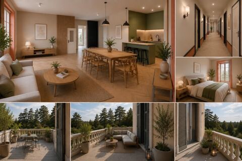   Plateau à aménager – Château de Cuzieu – 126 m² + terrasse 45 m² Appartement - 6 pièce(s) - 126 m²