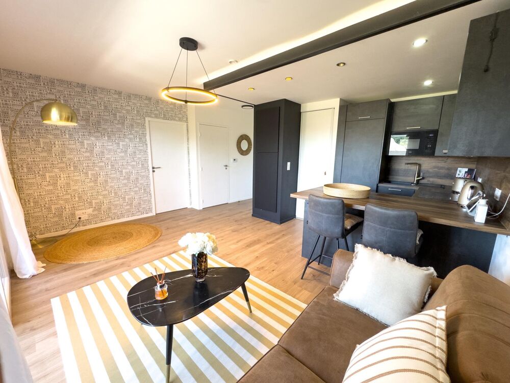 Bel appartement T2 neuf, très bien équipé avec terrasse, 1 grande chambre, A proximité immédiate dAngers, Les Ponts-de-Cé