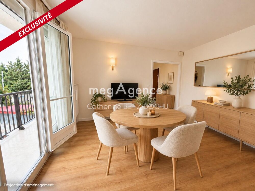 Vente Appartement Épinay centre – 2 pièces 35 m² avec balcon plein sud, parking et cave – sans travaux privatifs Épinay-sur-seine