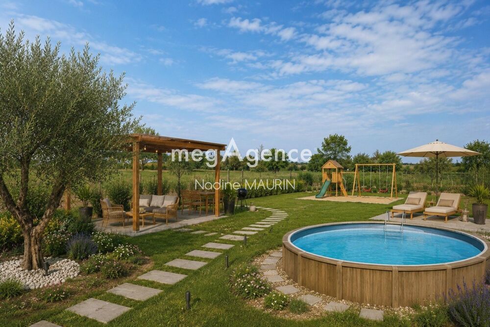 plain pied 85 m² 3 chambres terrain de 1850 m²