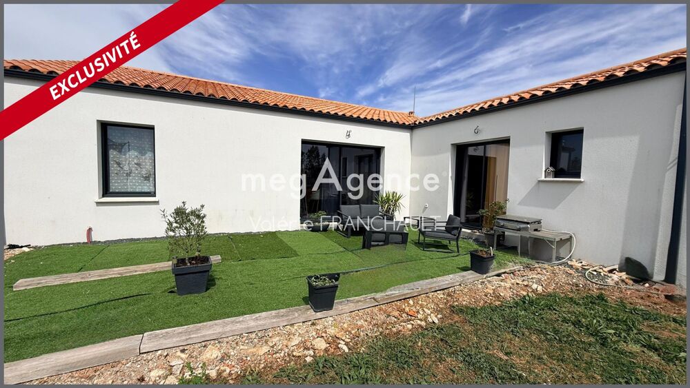 EXCLUSIVITÉ maison contemporaine plain-pied de 2024 secteur Luçon/Sainte-Gemmes-la-Plaine.