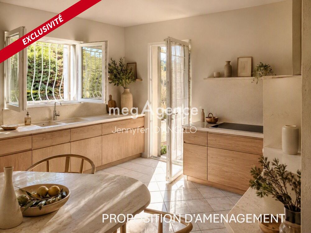 VILLA PLAIN PIED T4, 10 min à pieds port Sanary-sur-Mer