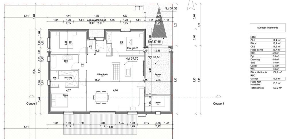 Villa neuve de 106 M2 3 chambres terrain de 400 M2
