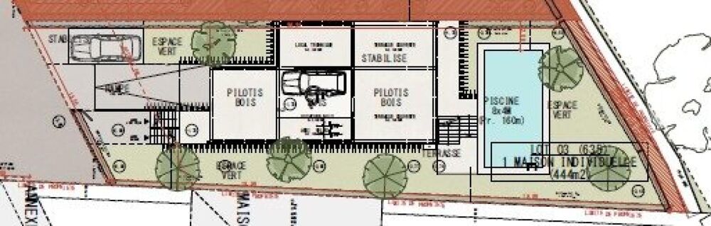 Vente Terrain SAINT-GEORGES D'OLERON, TERRAIN A BATIR 444m² viabilisé Saint-georges-d'oleron