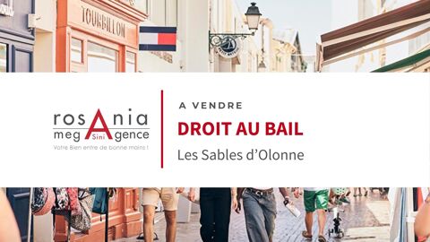 PAS DE PORTE – Emplacement n&deg;1 en centre-ville des Sables d'Olonne 155000 85100 Les sables-d'olonne