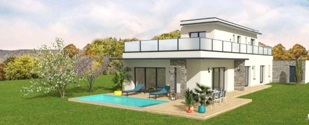 Cugnaux , villa contemporaine T4 de 170m2 environ avec un étage hors d ' eau , hors d ' air sur une parcelle de 511m2