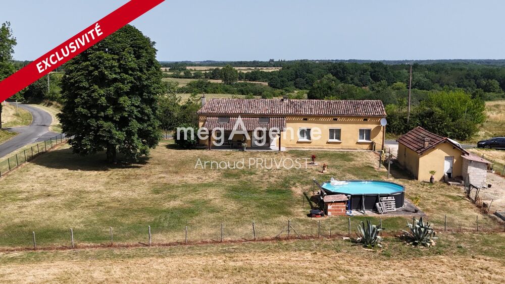 Maison de plain-pied, 2 chambres avec terrain