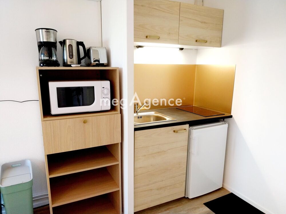 À LOUER  STUDIO MEUBLÉ 16,70 m²  JONZAC  ASCENSEUR  CLIMATISATION  WIFI