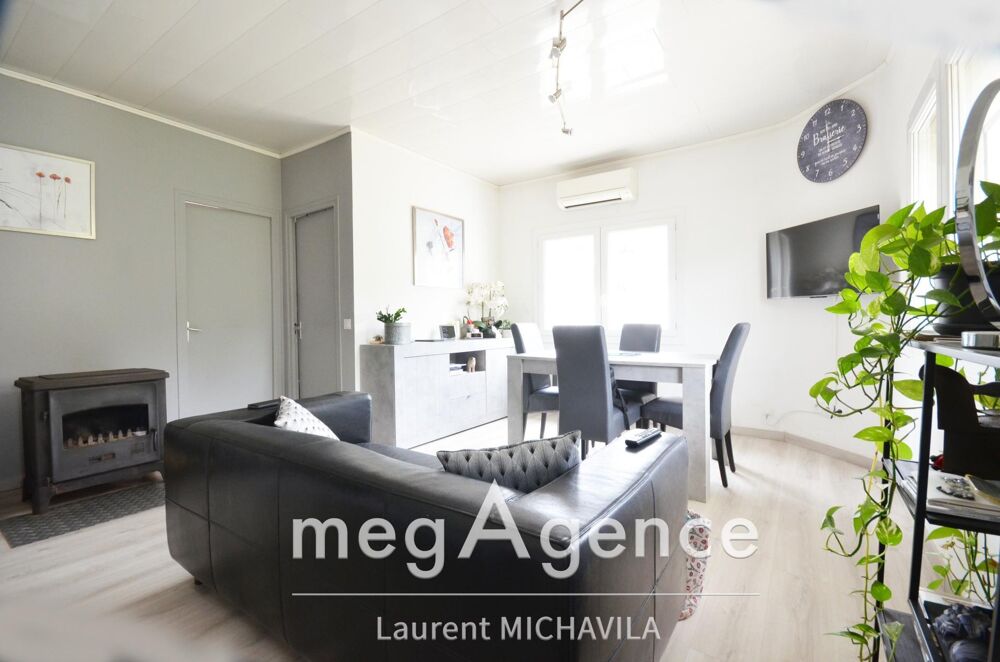Villa 4 faces de 63m2 sur une parcelle de 404m2 avec piscine et garage
