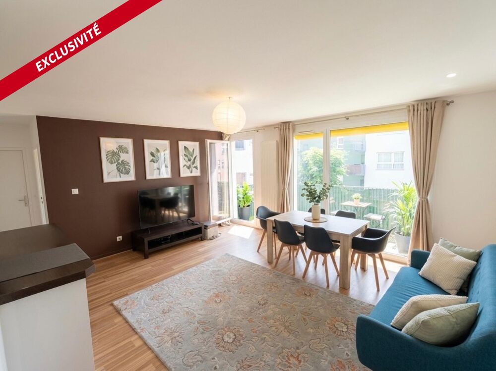 Appartement T3 lumineux & contemporain  68 m² avec Balcon
