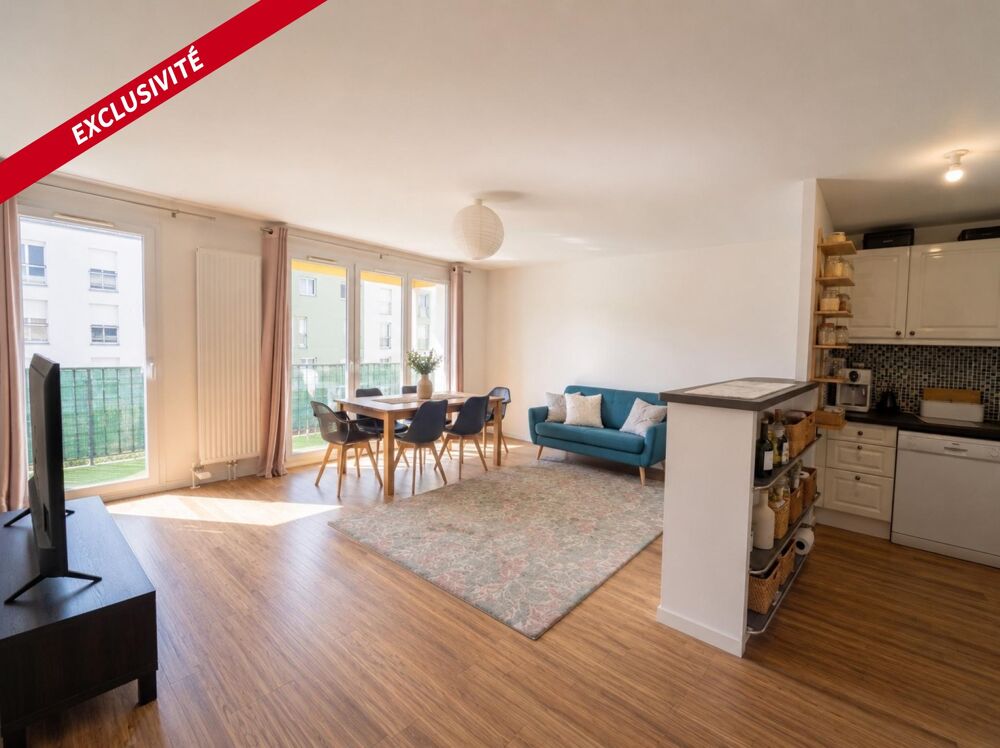 Appartement T3 lumineux & contemporain  68 m² avec Balcon