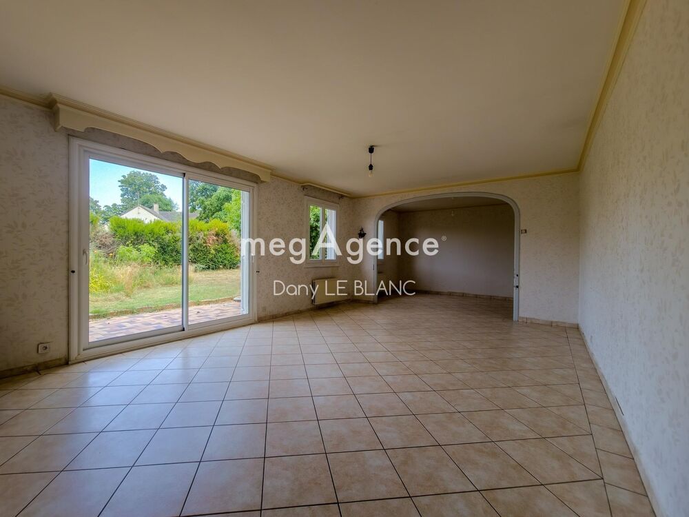 Maison plain-pied 4 ch  jardin 1000 m²  garage