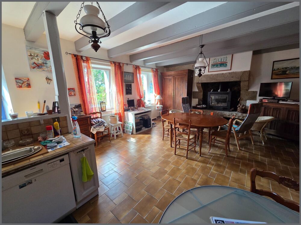 Vente Maison Longère en pierre  à 100m de la plage Penvenan