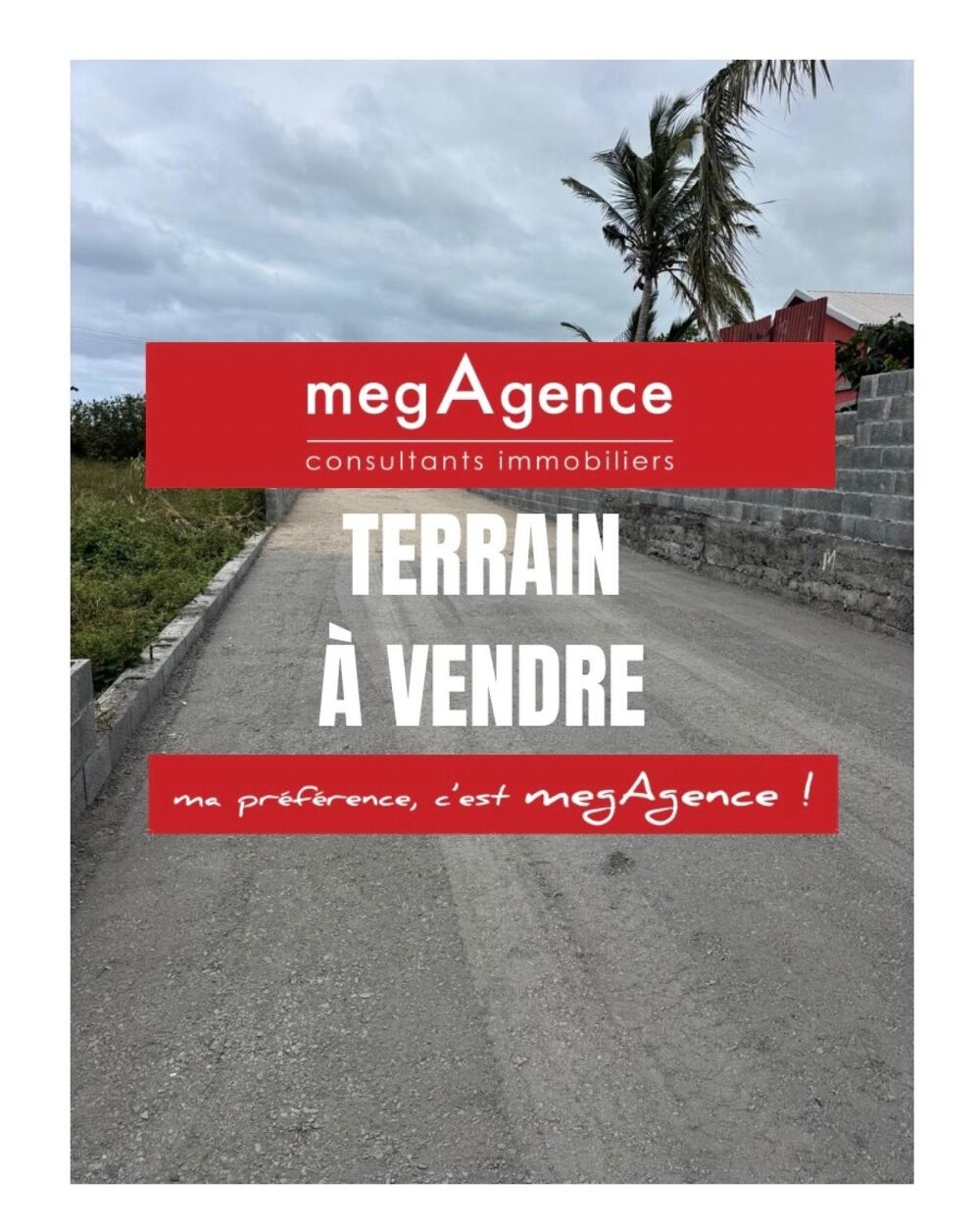 Vente Terrain Terrain d'environ 483 m2, prêt à construire à Saint-André - 97440 Saint-andre
