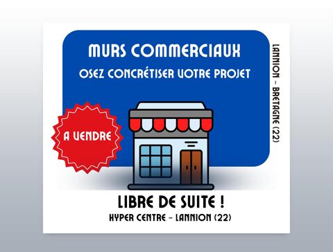 MURS COMMERCIAUX LIBRES DE TOUTE OCCUPATION 157608 22300 Lannion