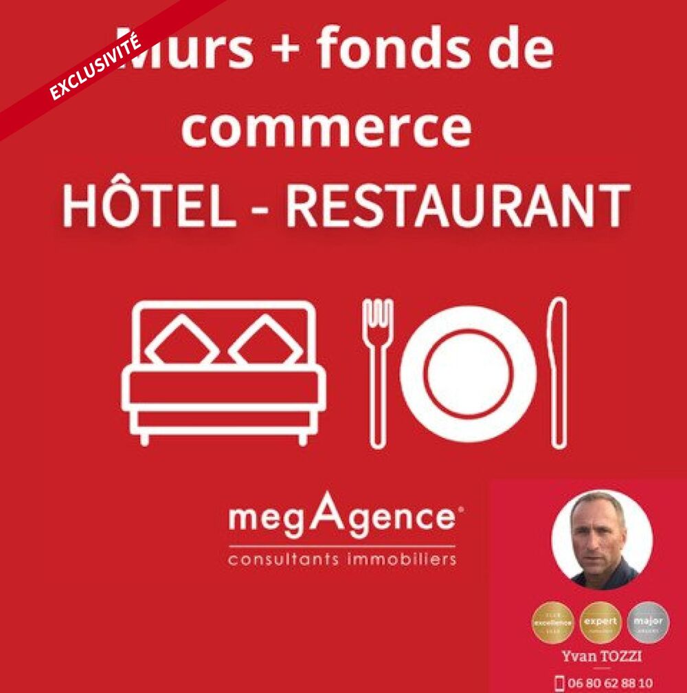   Mur + Fonds de commerce : Hôtel bar restaurant proche ARAGO 