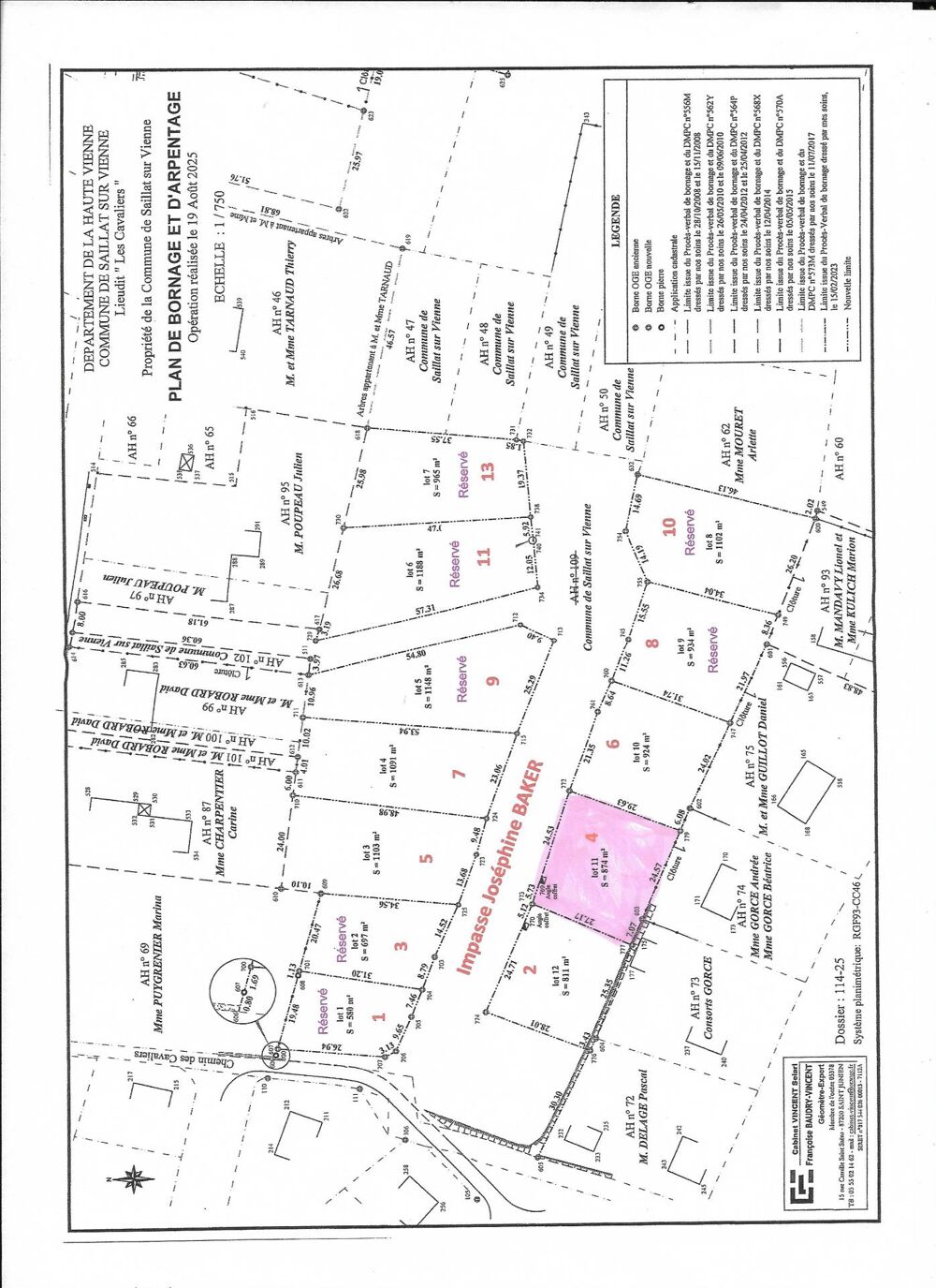 Vente Terrain À VENDRE– TERRAIN A BATIR 874 m² à SAILLAT-SUR-VIENNE Saillat-sur-vienne
